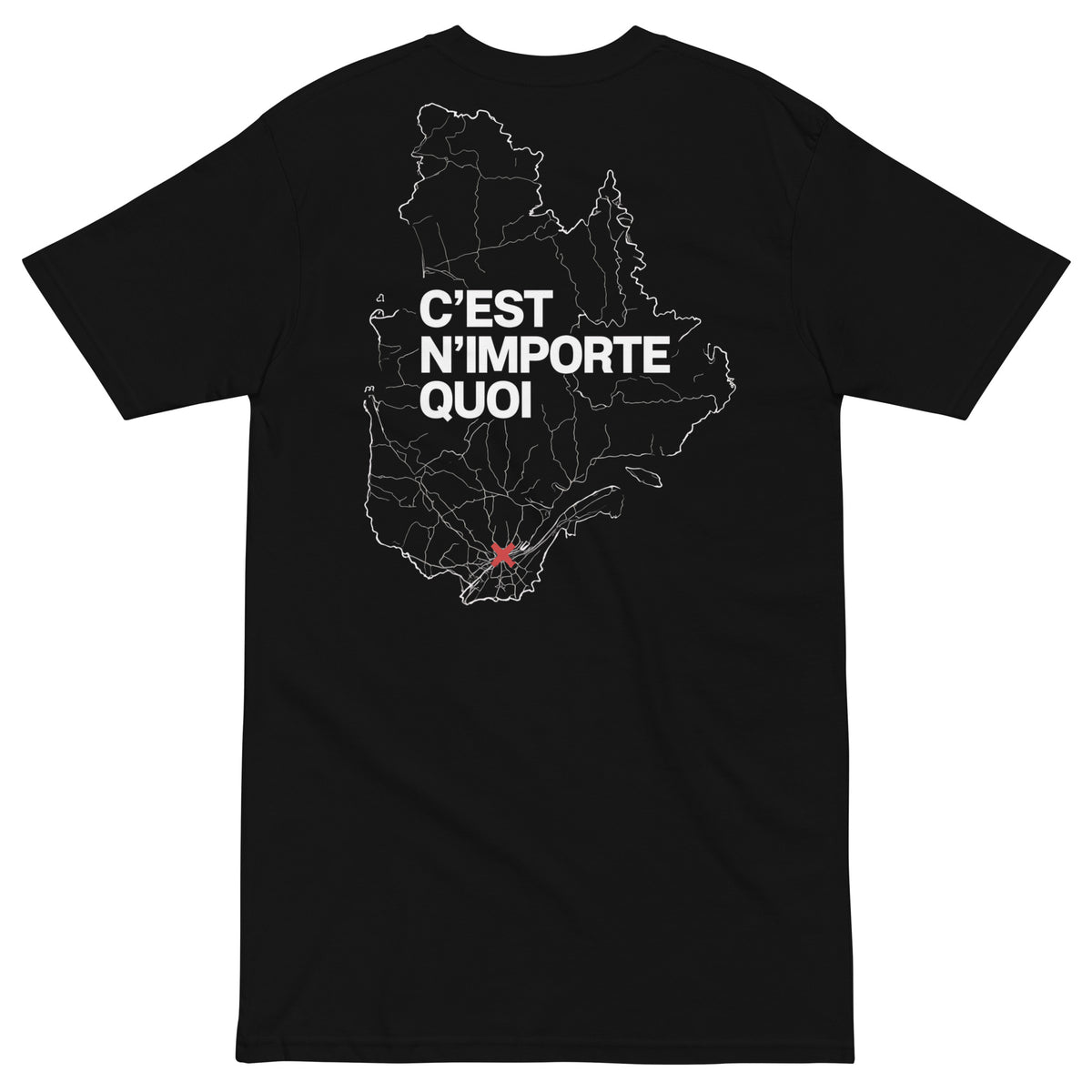 T-shirt graphique CNQ — Noir, vue de dos