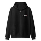 Veste à capuchon CNQ brodée — Noire