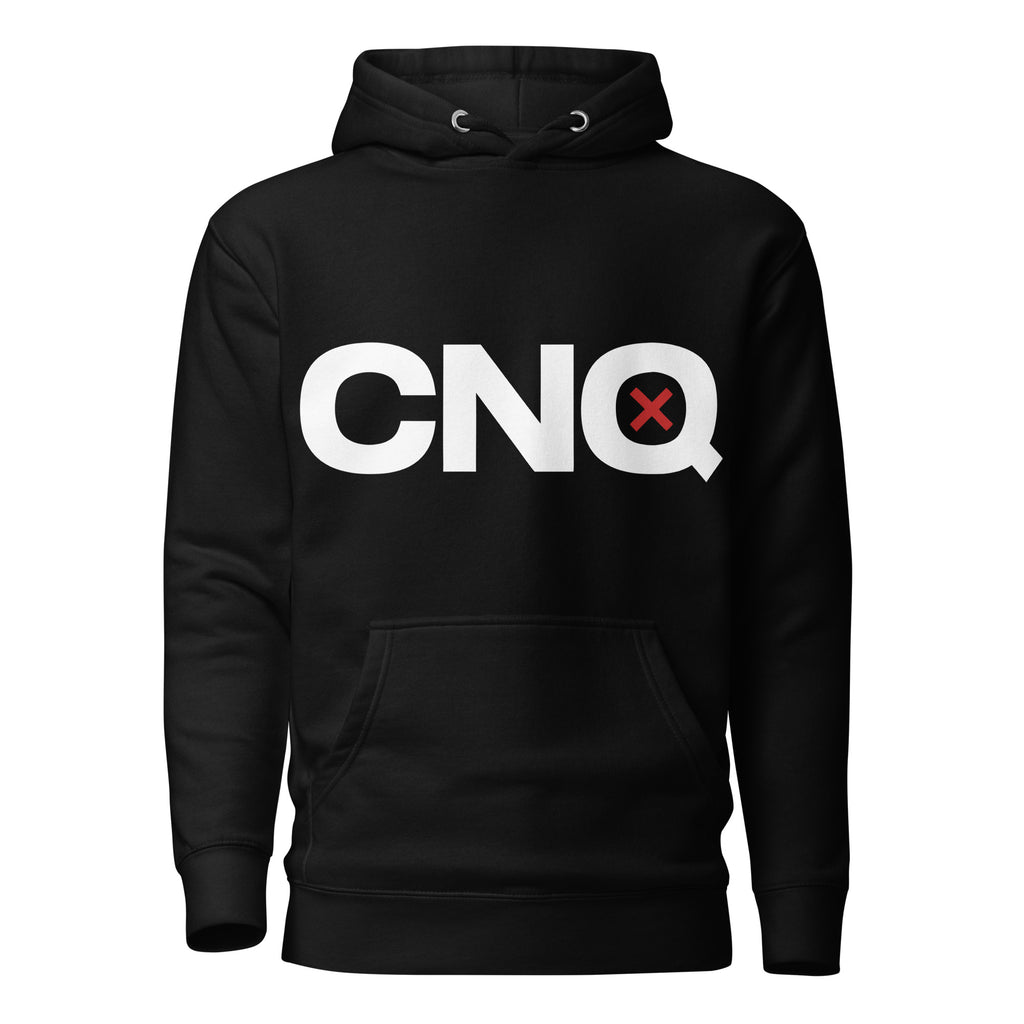 Hoodie CNQ grand logo — Noir