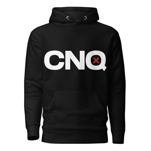 Hoodie CNQ grand logo — Noir