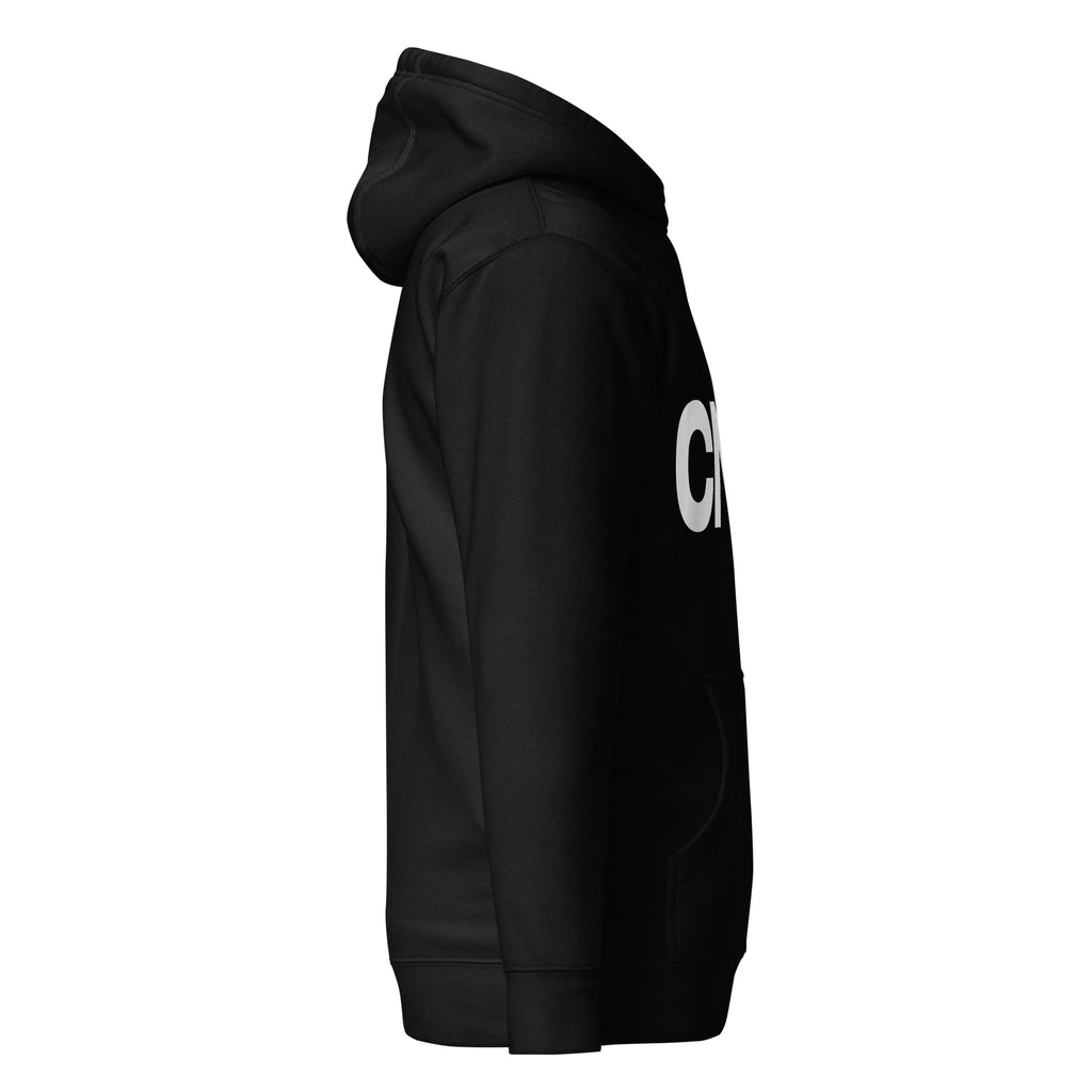 Hoodie CNQ grand logo — Noir